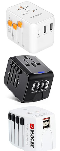 Set 4 Adattatori Universali Da Presa Cinese/Tedesca A Europea – 16A 250V, Per Viaggi In Germania, Francia E Paesi Bassi