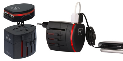 Skross World Travel Adapter 2 With Dual USB Charger